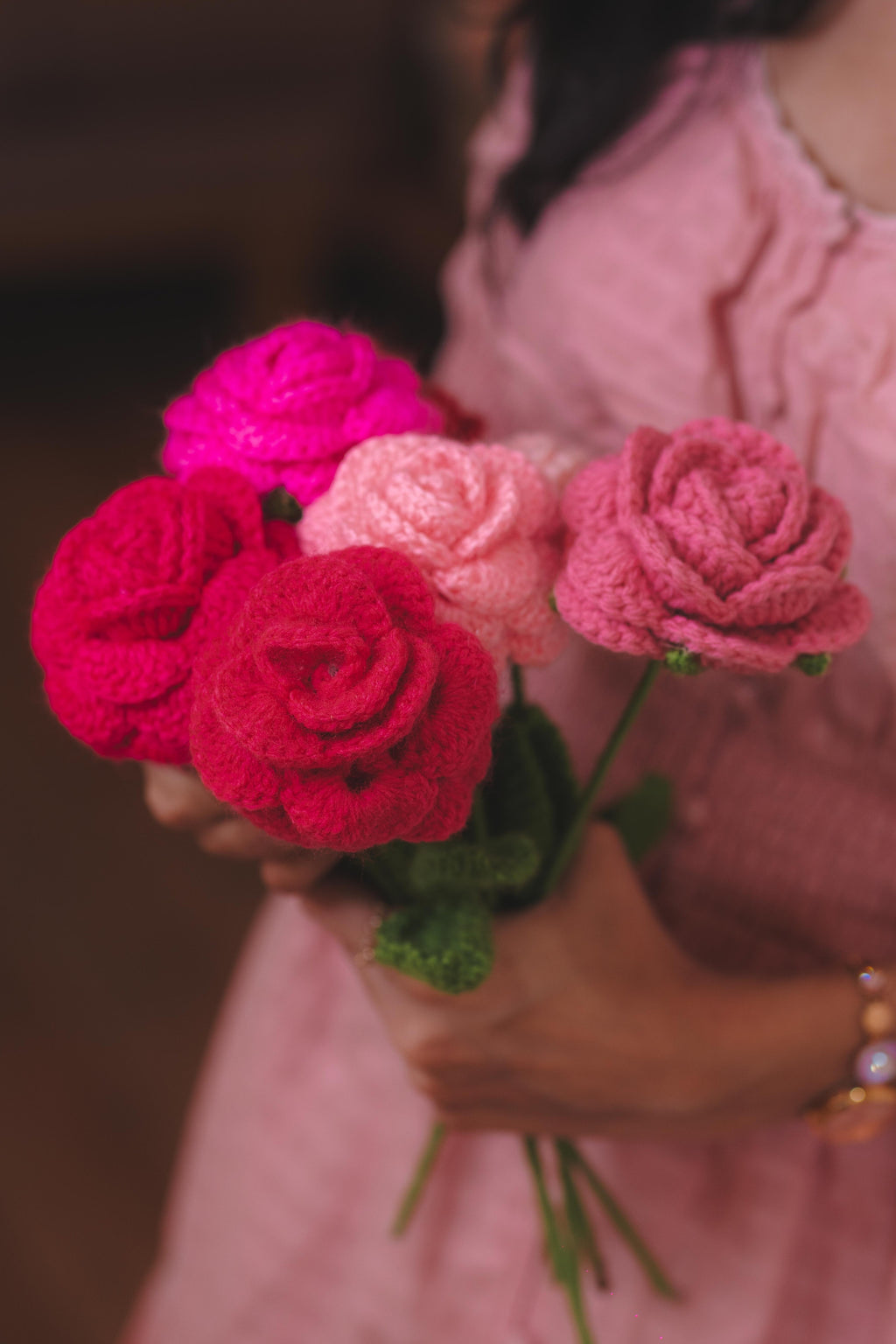 'Everlasting Romance' Crochet Rose Stem