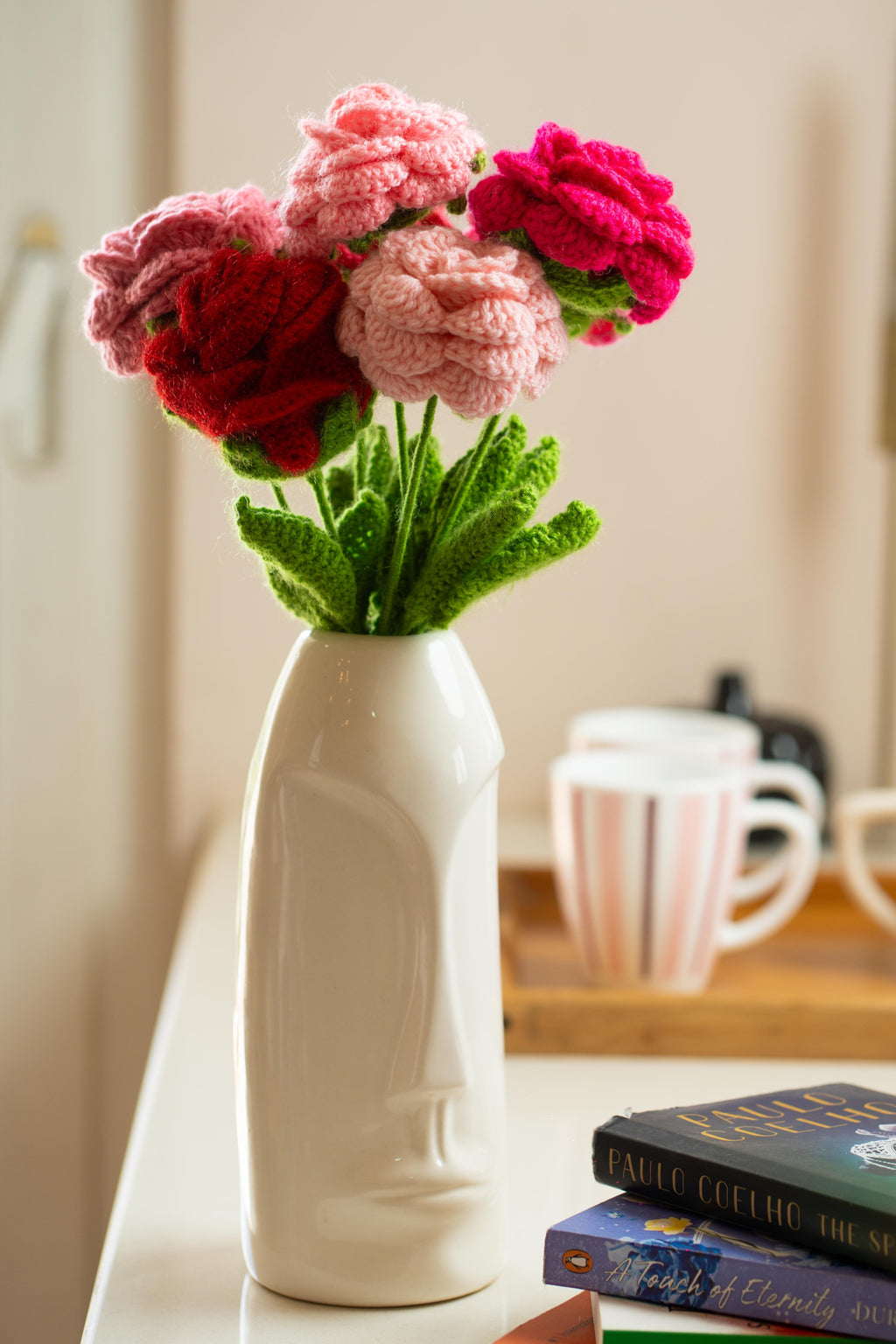 'Everlasting Romance' Crochet Rose Stem