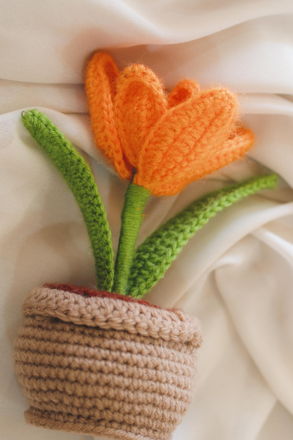 'Perennial Bloom' Crochet Tulip Pot