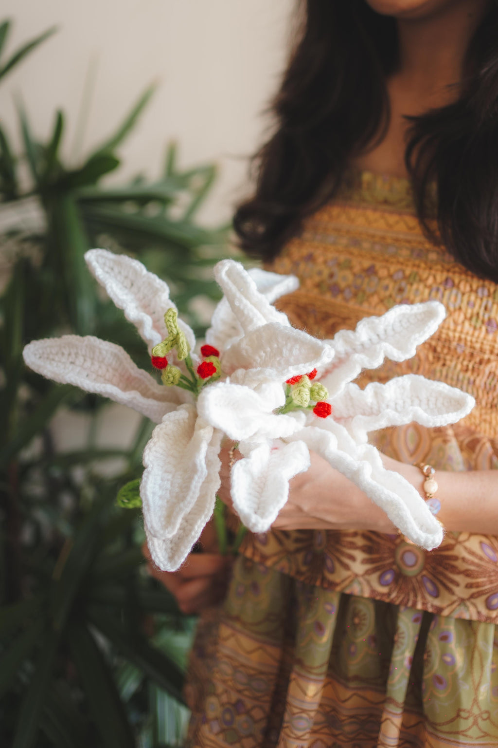 'Casablanca' Crochet Lily Stem