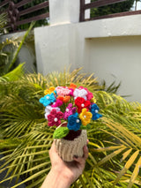 'Cloud Bloom' Crochet Hydrangea Pot